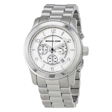 Michael Kors Silver Oversized Runway Watch MK8086